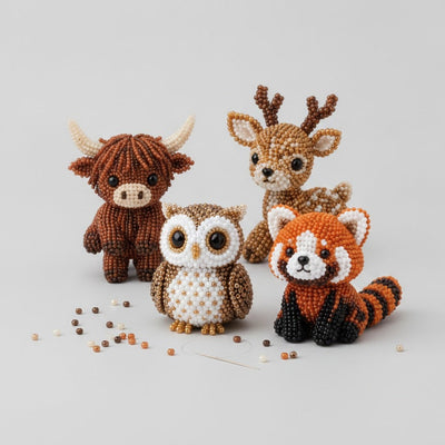 Sparkly Beaded Bird Craft Set - Woodland Friends