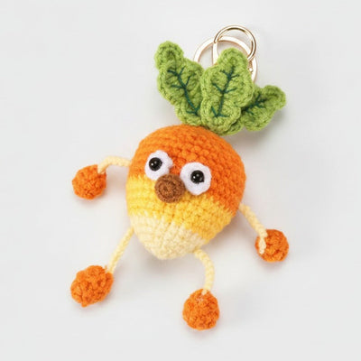 Tiny Bear Crochet Keychain DIY Kit - Carrot Yellow