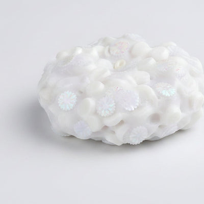 White Mangosteen Crunchy Squishy Toy