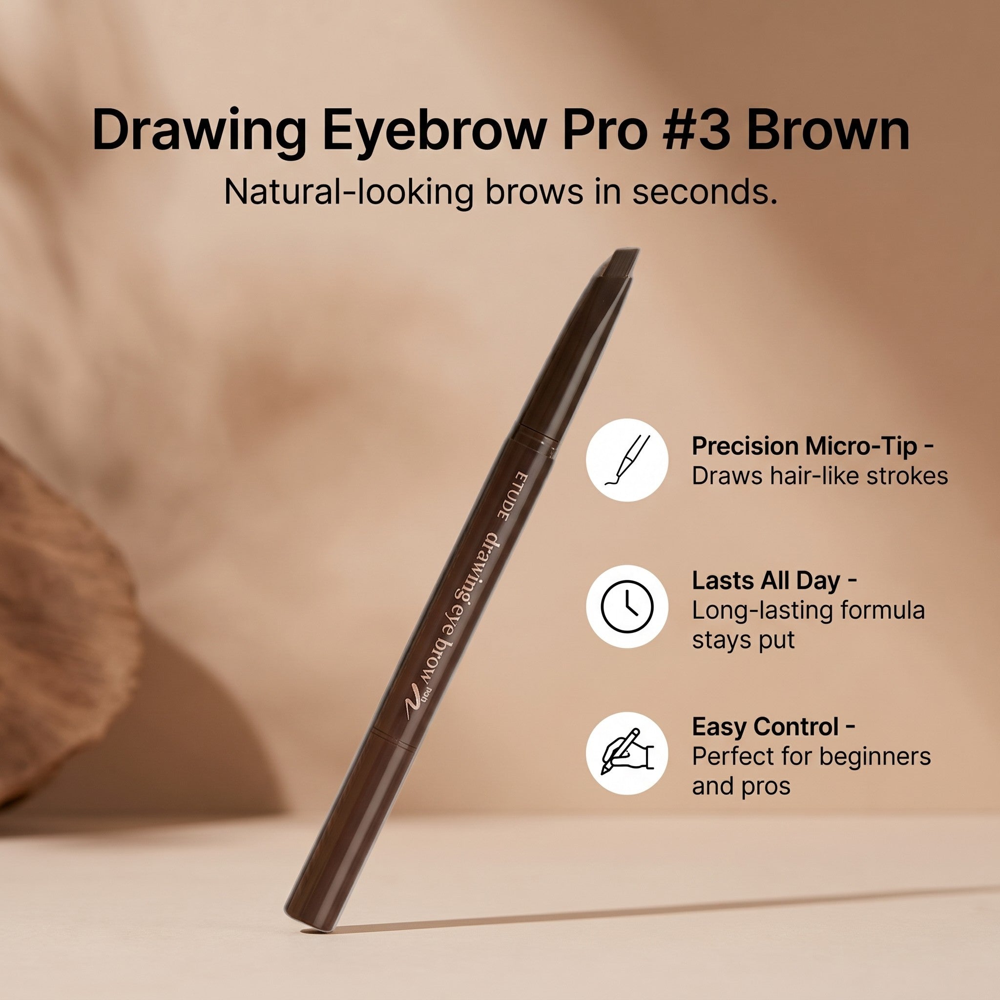(25AD) Drawing Eyebrow Pro #3 Brown