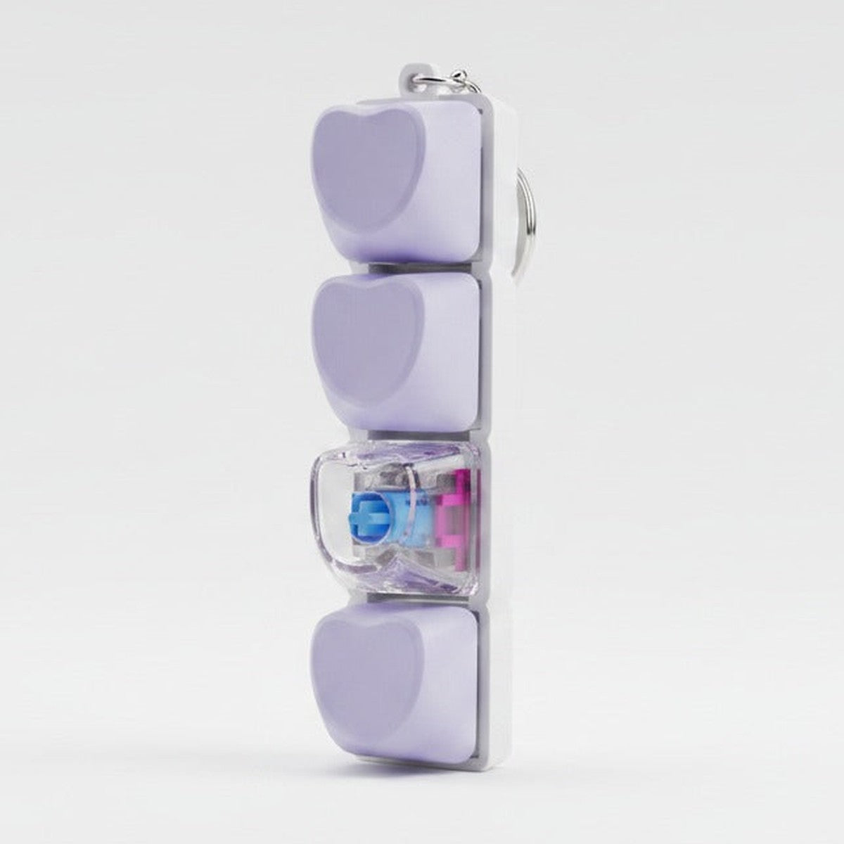 Light-Up Heart Keychain - Purple