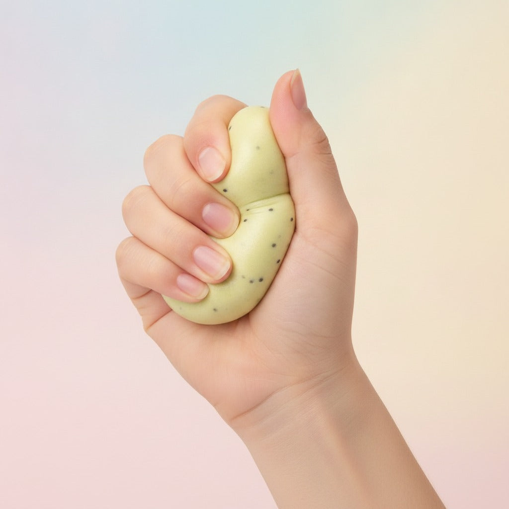 Squishy Mochi Shaped Stress Toy - squeeze in hand