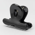 Translucent Jade Flower Hair Claw Clip - Black 3cm – hair accessories (view 1)