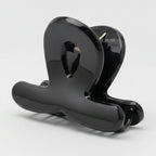 Translucent Jade Flower Hair Claw Clip - Black 3cm – hair accessories (view 1)