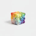 Rainbow Gradient Fidget Toy Cube - Mini Rainbow Gradient