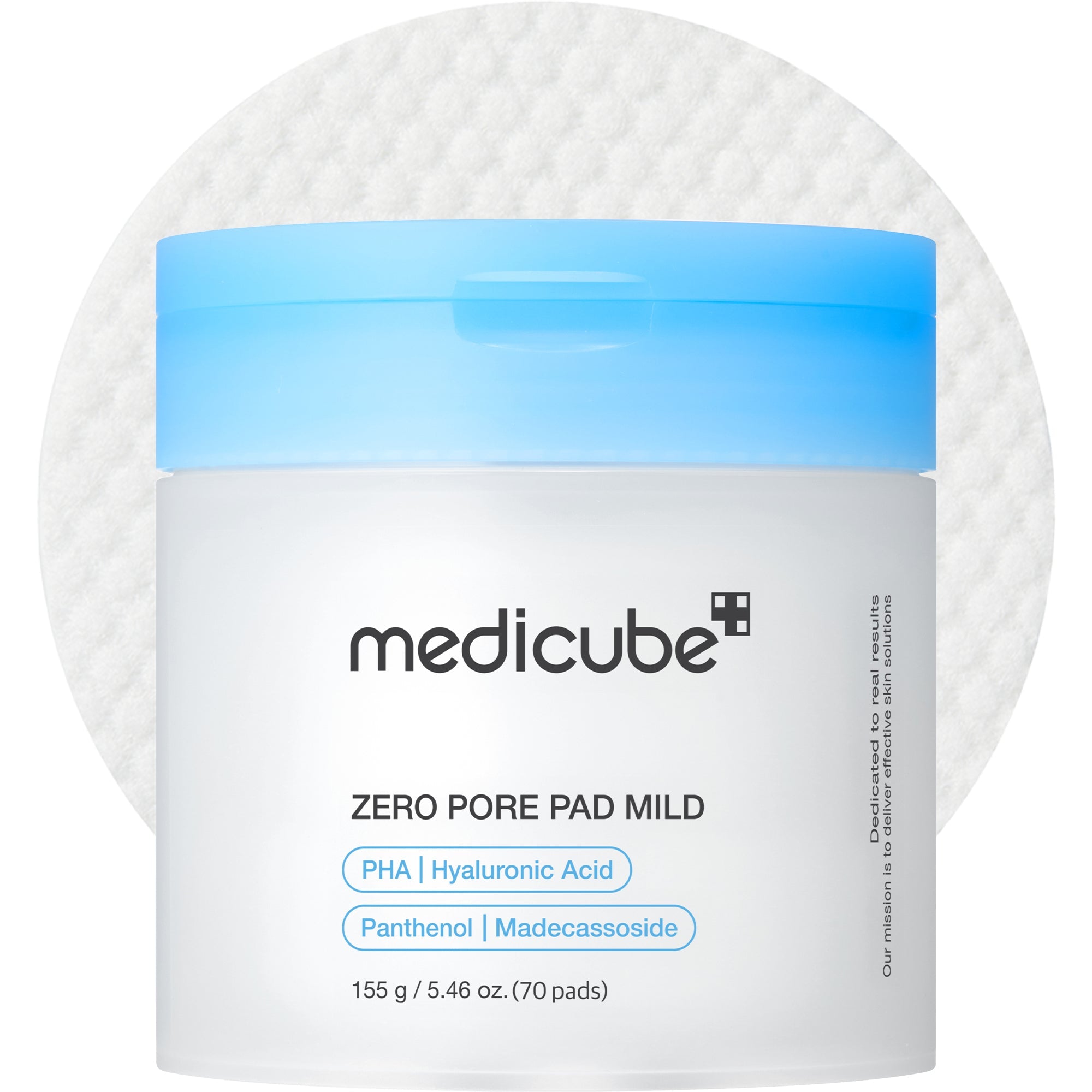 medicube ZERO PORE PAD MILD 70 pads jar