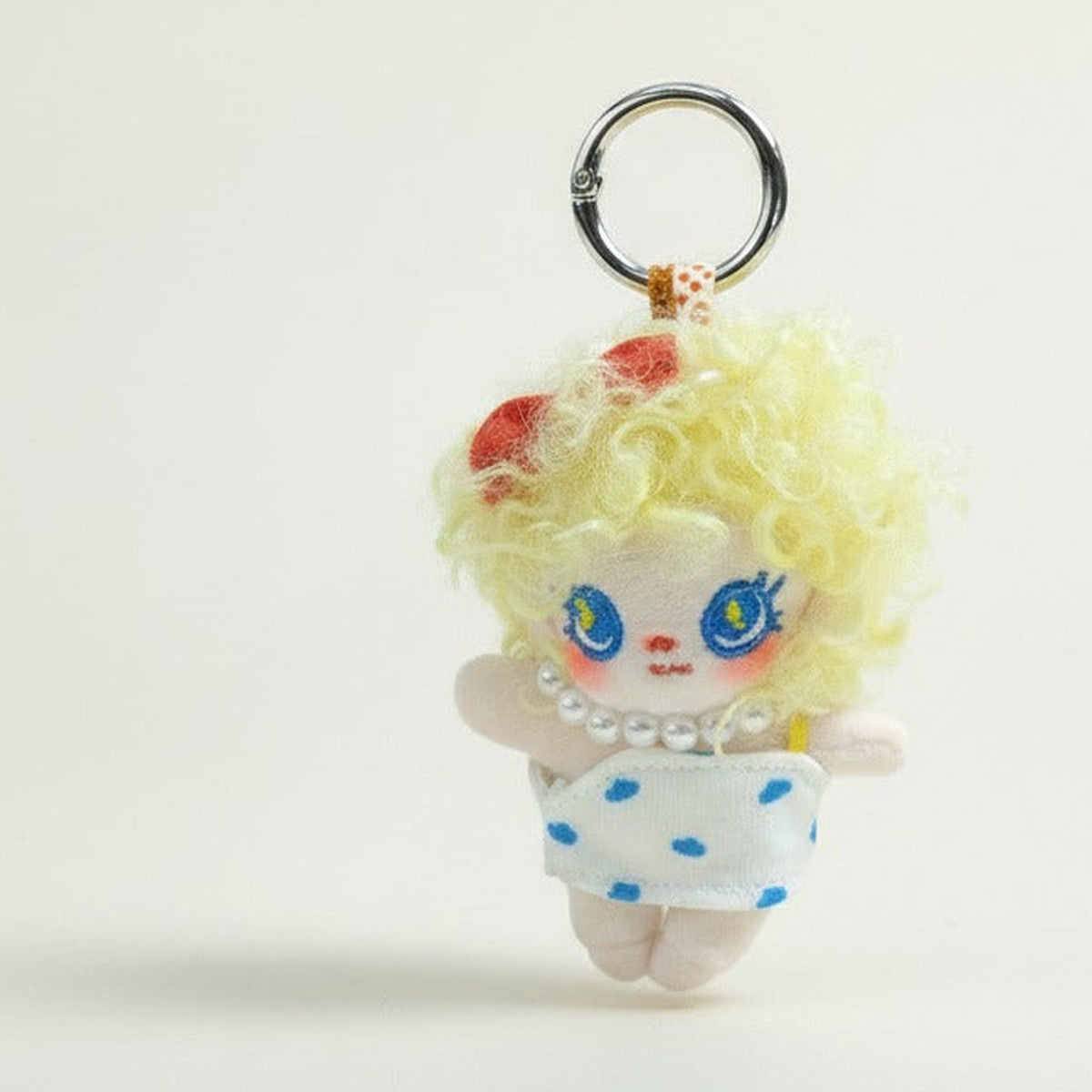 Curly Hair Plush Doll Keychain – novelty & toys (view 1)