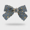 Denim Star Hair Bow Clip With Rhinestone – hair accessories (view 1)