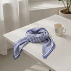 Classic Houndstooth Scarf Wrap - Periwinkle