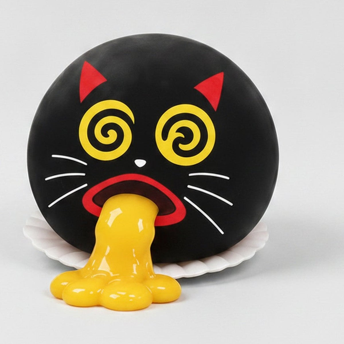 Black Cat Emoji Vomit Squeeze Toy