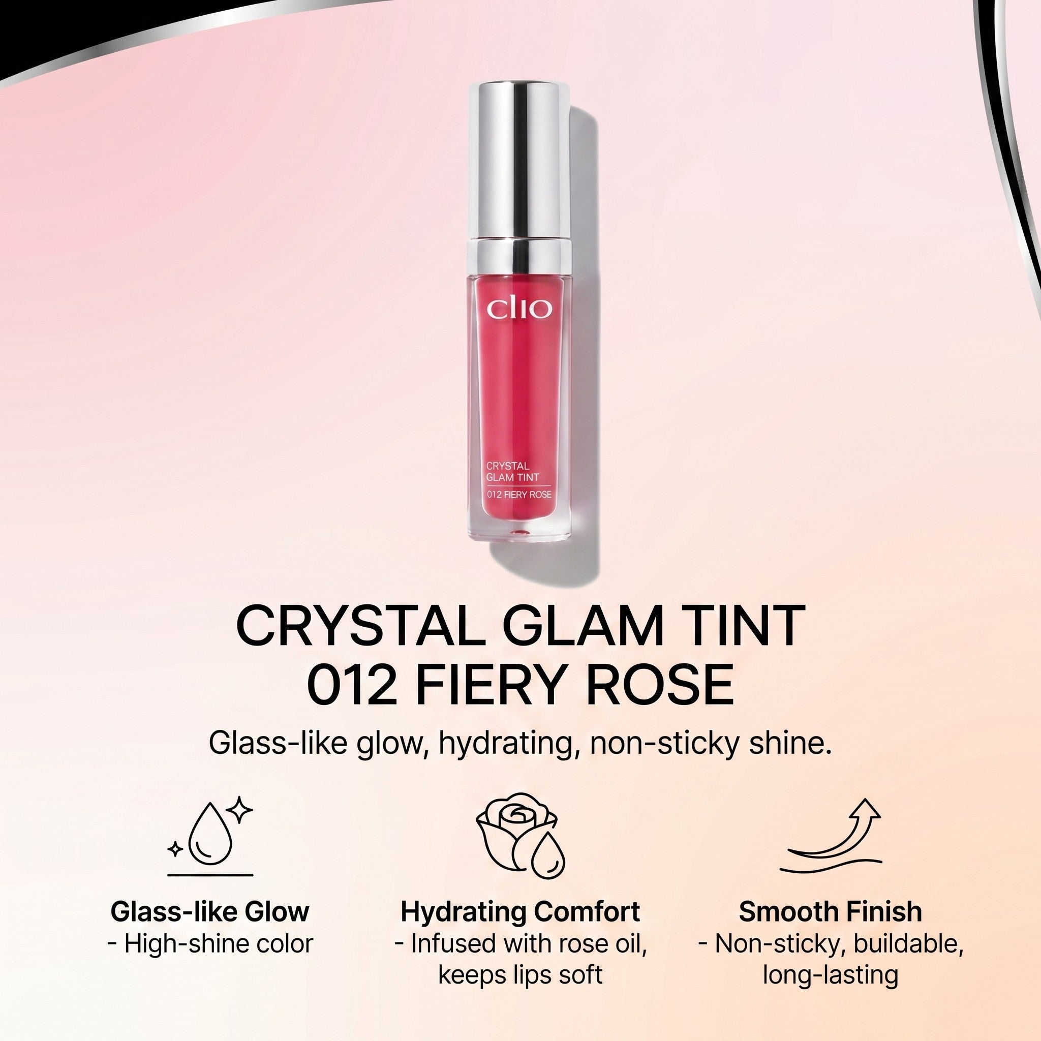 CRYSTAL GLAM TINT 012 FIERY ROSE