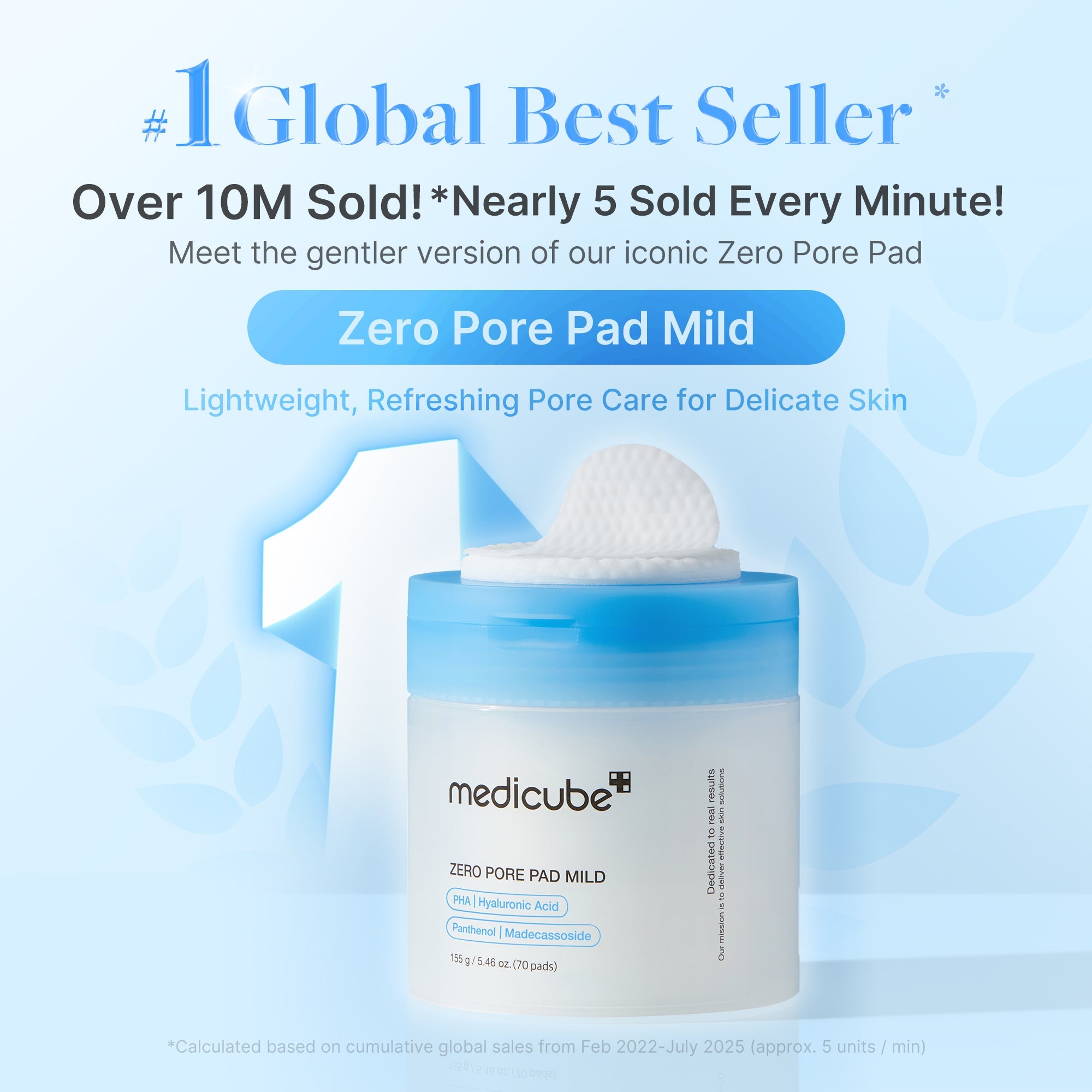 medicube ZERO PORE PAD MILD - global best seller