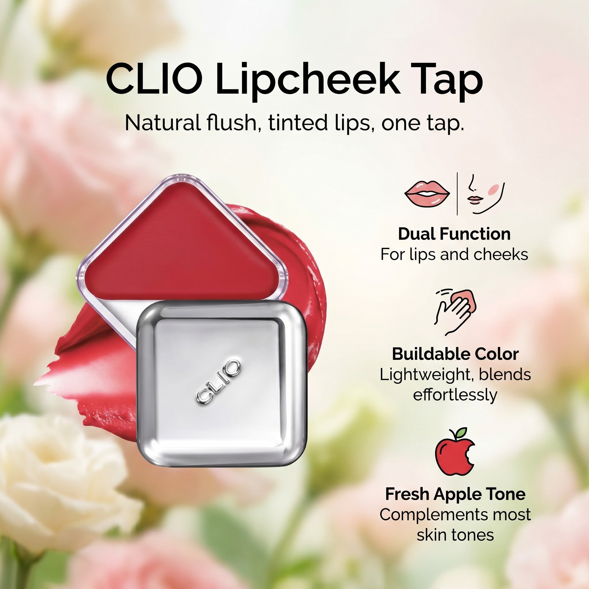 ESSENTIAL LIPCHEEK TAP 06 APPLE GARDEN