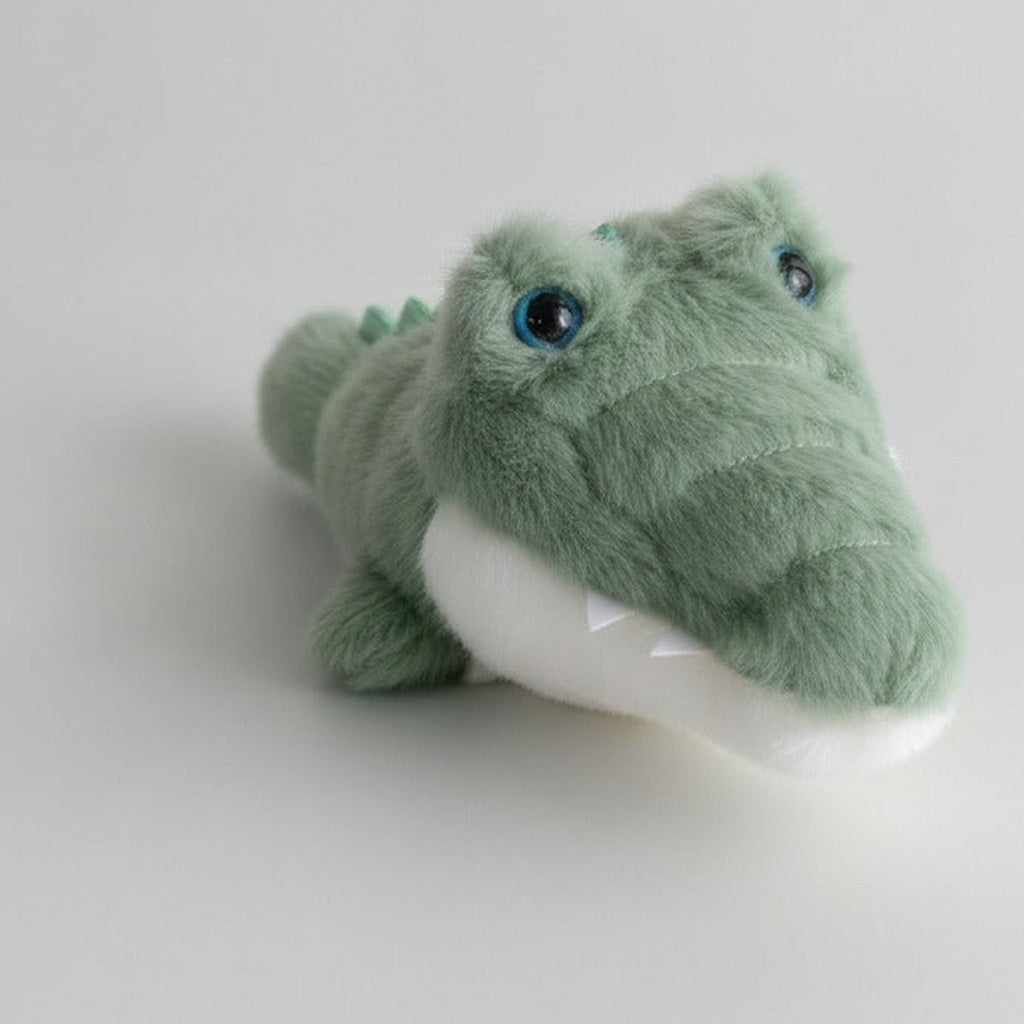 Tiny Gator Plush Keychain - Dark Green