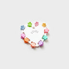 Blue Flower Hair Clips Set Mini Flowers