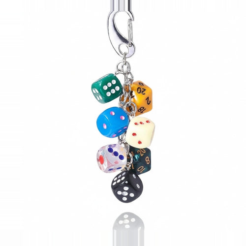 Acrylic Keyring With Lucky Charms - Lucky Dice Mix – novelty & toys (view 1)