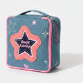 Love You Forever Velvet Case - Navy & Pink Star