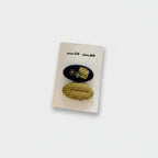 Teddy Bear Gingham Hair Clip Duo Yellow Gingham