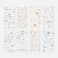 Aesthetic Word Art Sticker Sheet Set - Colorful Letters