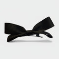 Black Satin Bow Hair Clip – hair accessories (view 1)