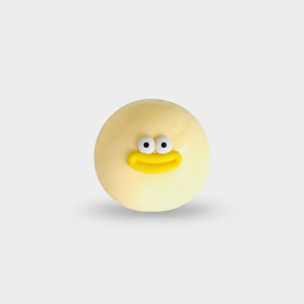 Smiley Face Squish Buddy Plush Yellow