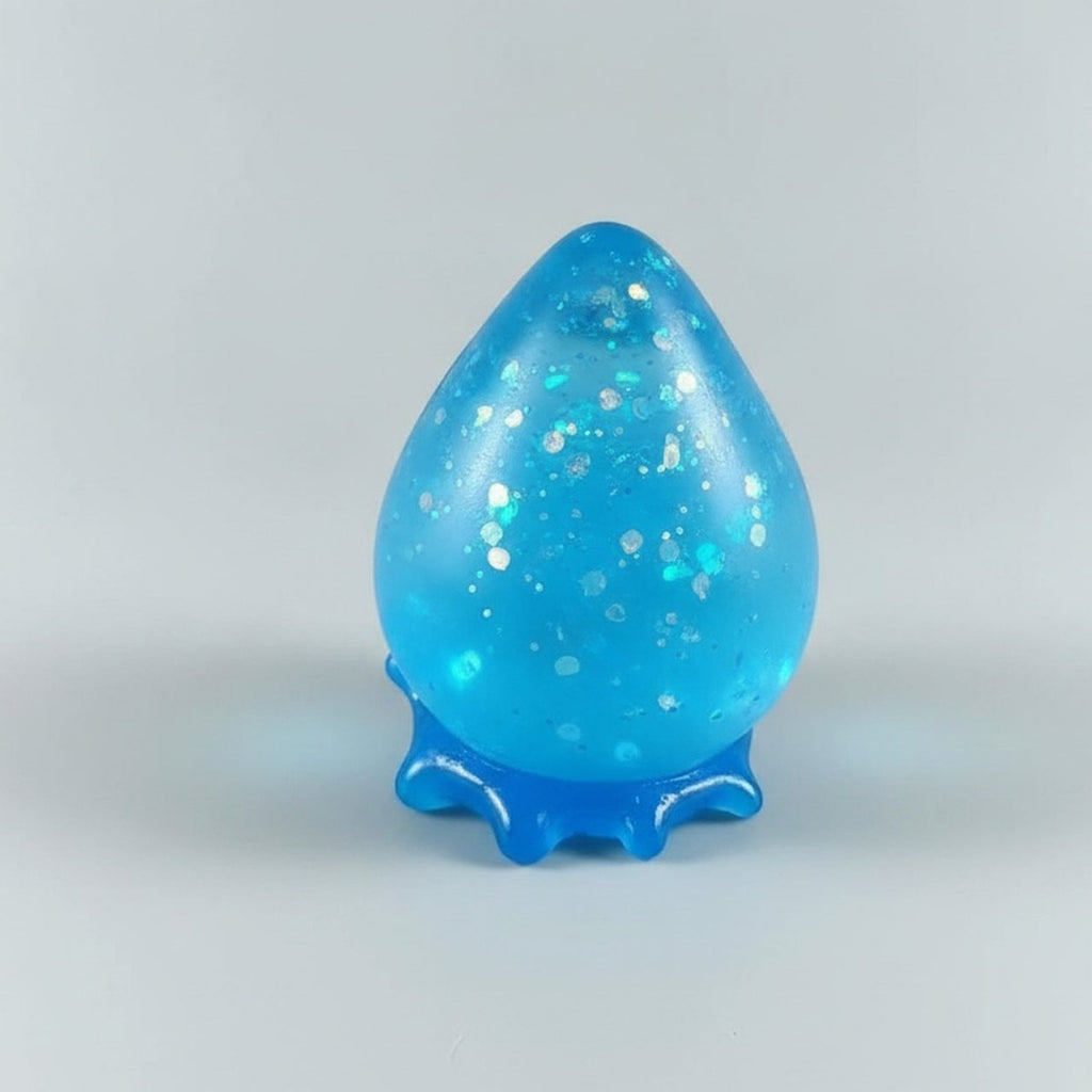 Glitter Water Drop Squishy - Blue