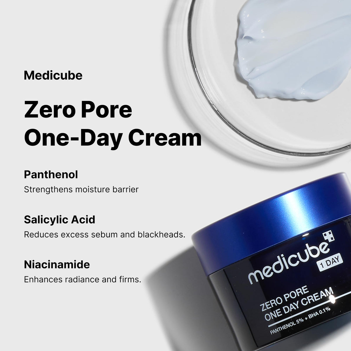 Medicube Zero Pore One Day Cream info
