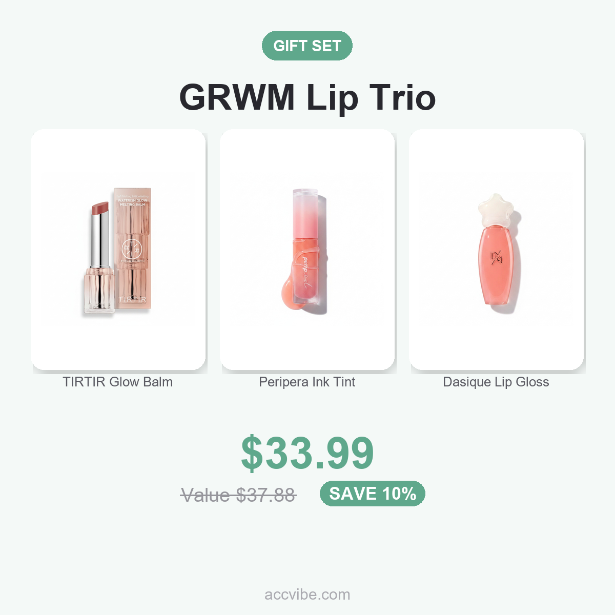 GRWM Lip Trio gift set