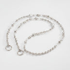 Beaded Phone Charm Strap - Silver Star