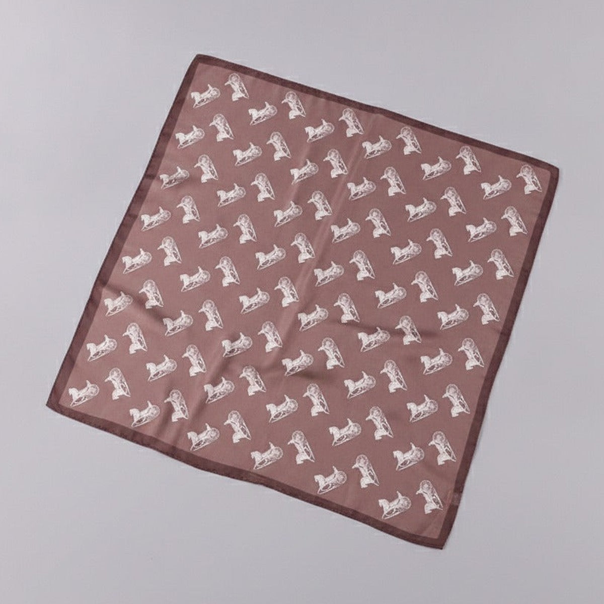 Mini Horse Print Silk Scarf - Type 4
