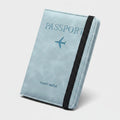 Passport Travel Wallet With Elastic Band Light Blue – bags & wallets (view 1)