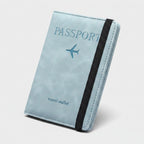 Passport Travel Wallet With Elastic Band Light Blue – bags & wallets (view 1)