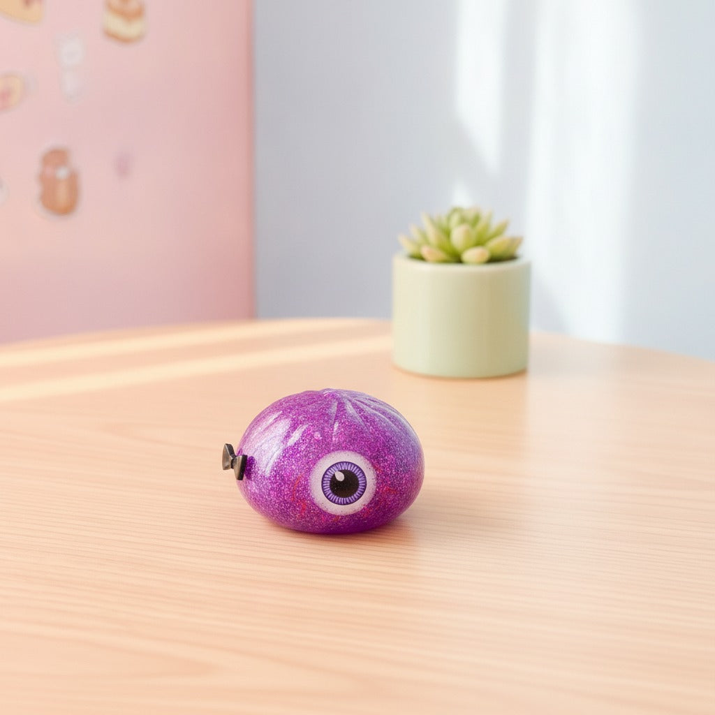 Spooky Squishy Fruit Plush Toy - Purple Ghost