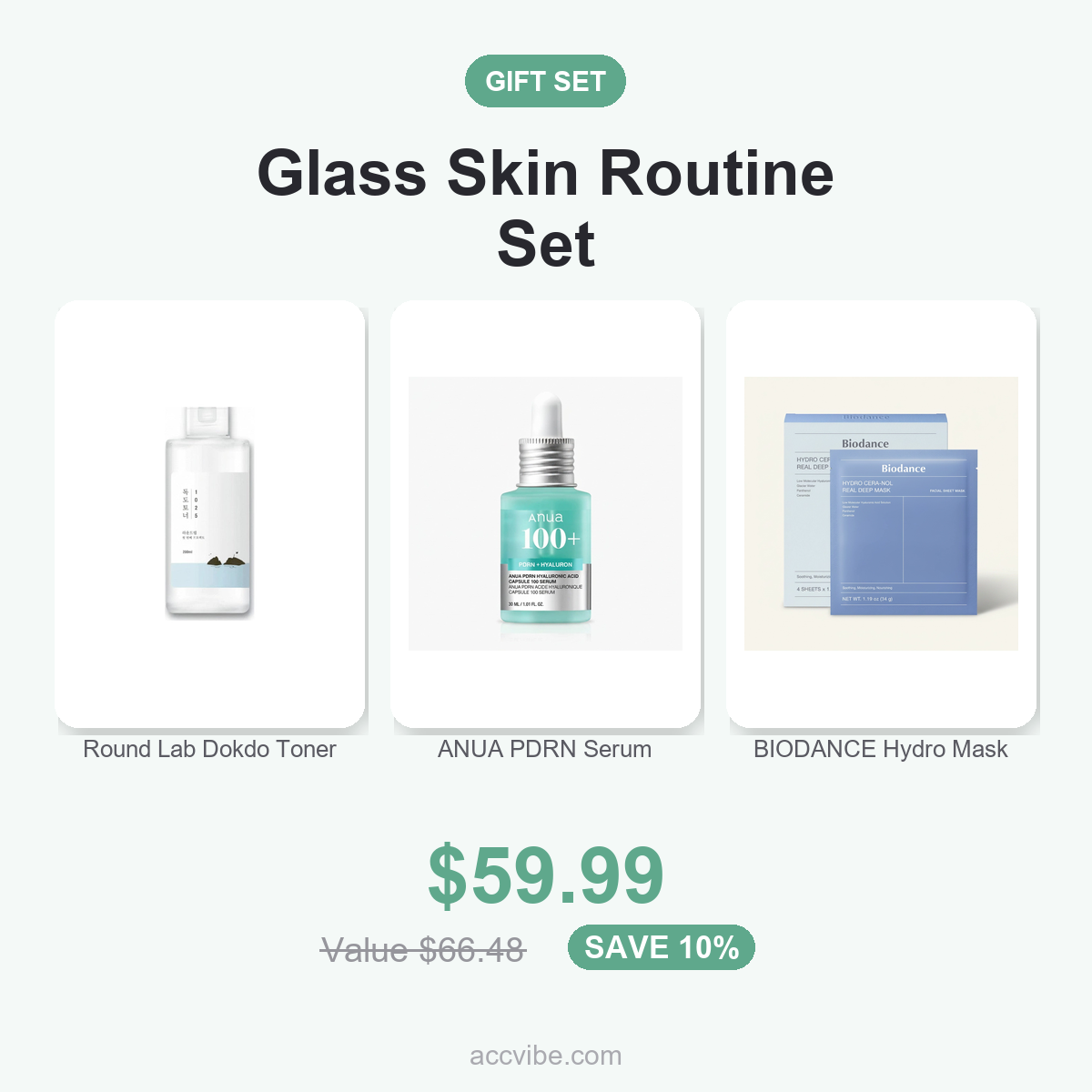 Glass Skin Routine Set gift set