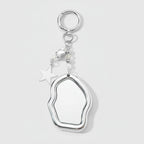 Cloud Mirror Acrylic Keyring With Star Charm – novelty & toys (view 1)