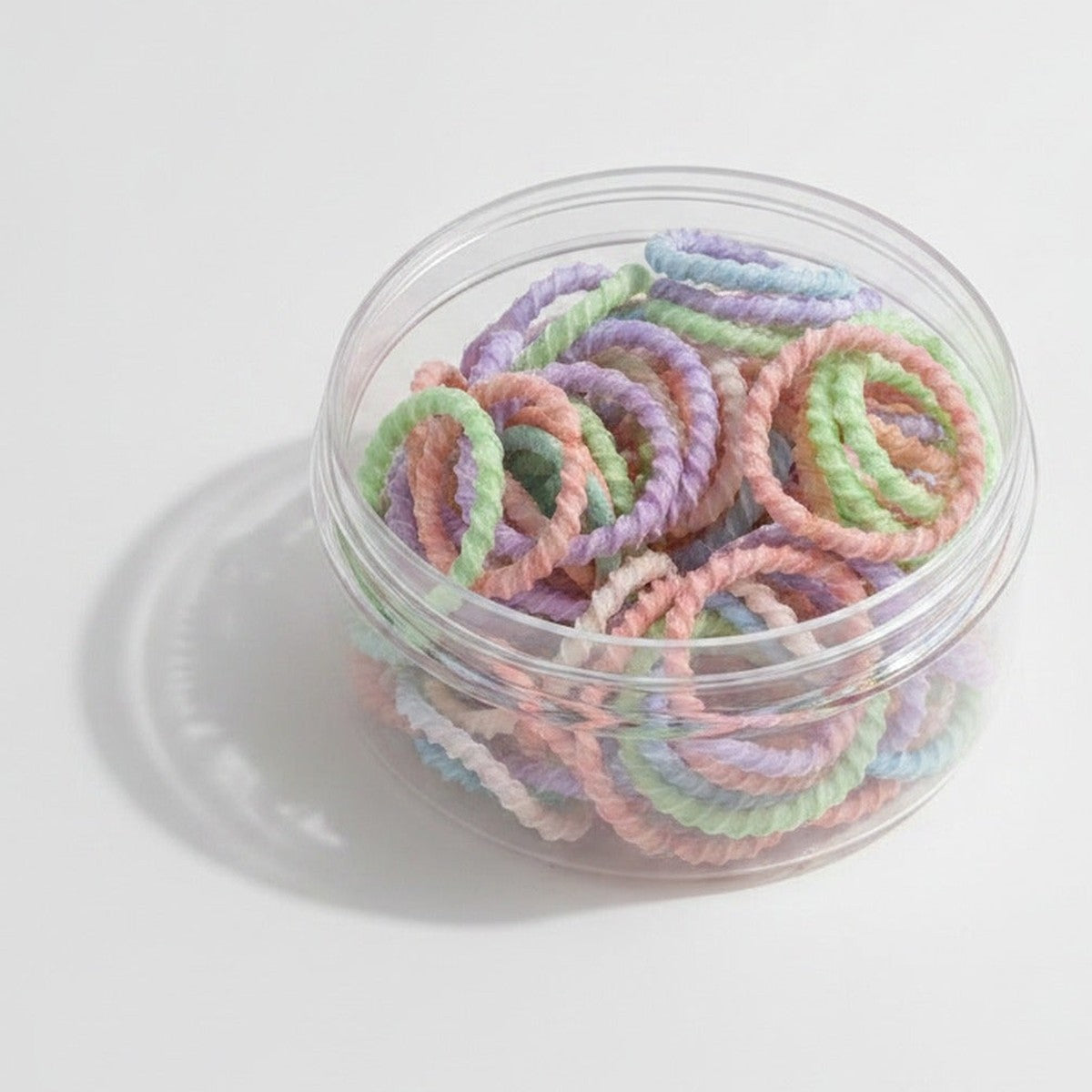 Pastel Floral Hair Tie Set – hair accessories (view 1)