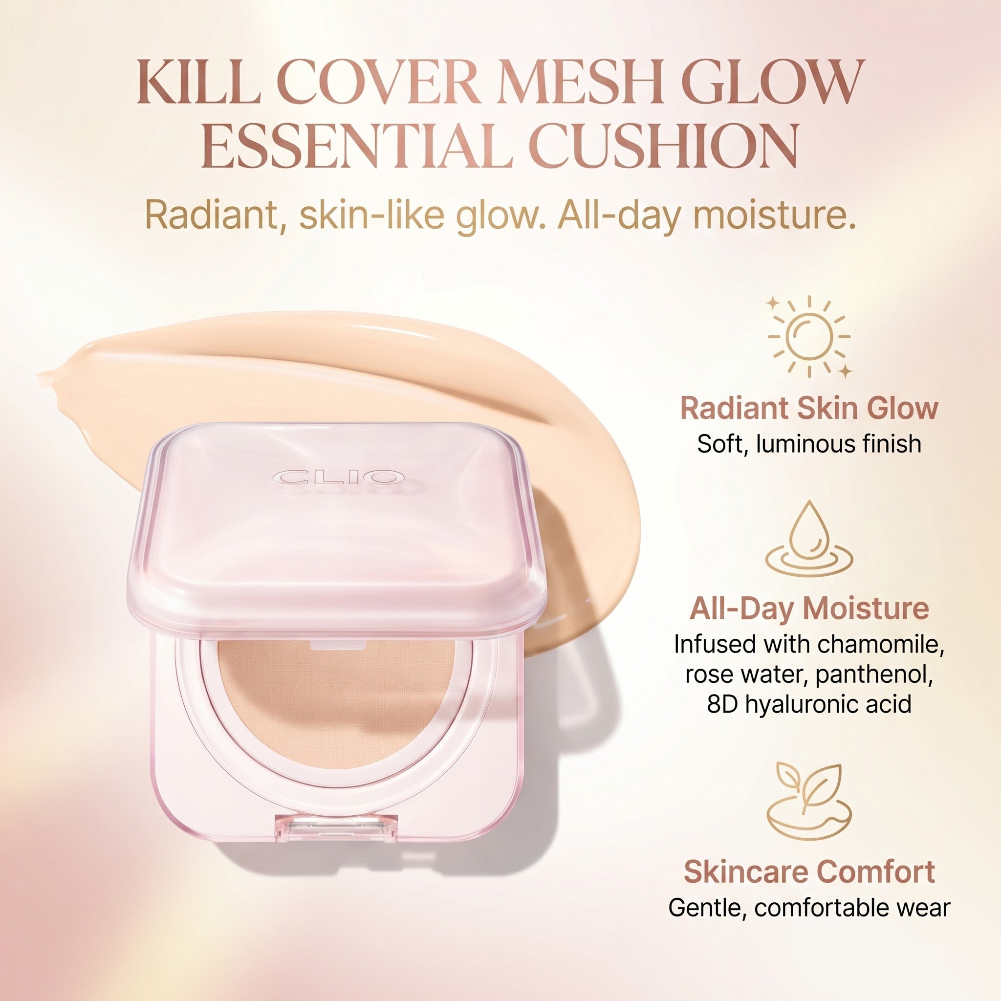 KILL COVER MESH GLOW ESSENTIAL CUSHION 21C LINGERIE