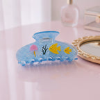 Ocean Vibes Mini Hair Claw - Blue Ocean