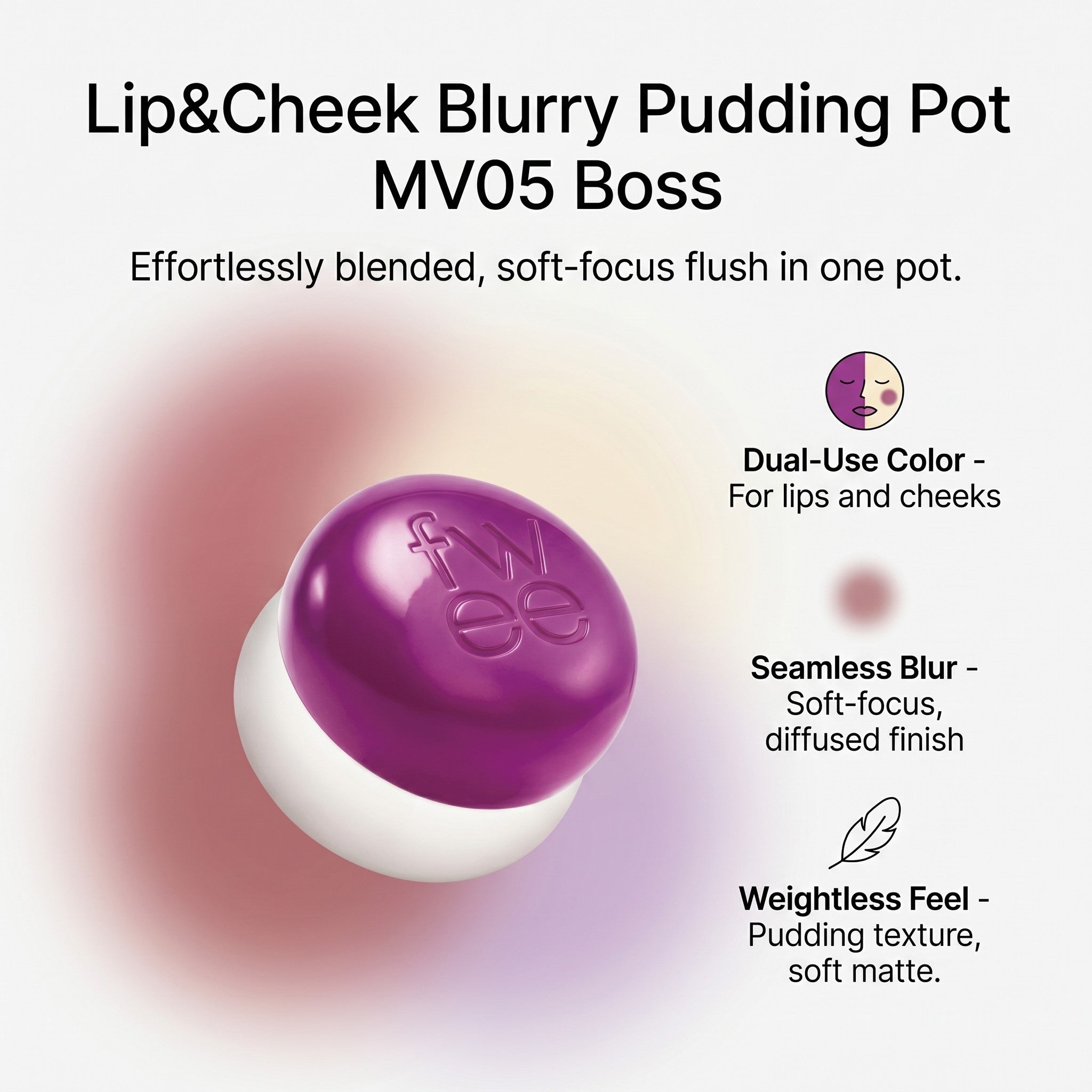 Lip&Cheek Blurry Pudding Pot MV05 Boss 5g