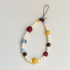 Cute Colorful Beaded Phone Strap – tech (view 1)