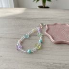 Candy Bear Beaded Keychain - Rainbow Bears