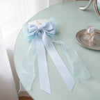 Sheer Bow Hair Claw - Blue