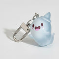 Cute Glow Ghost Bag Charm - Silver 4 – novelty & toys (view 1)