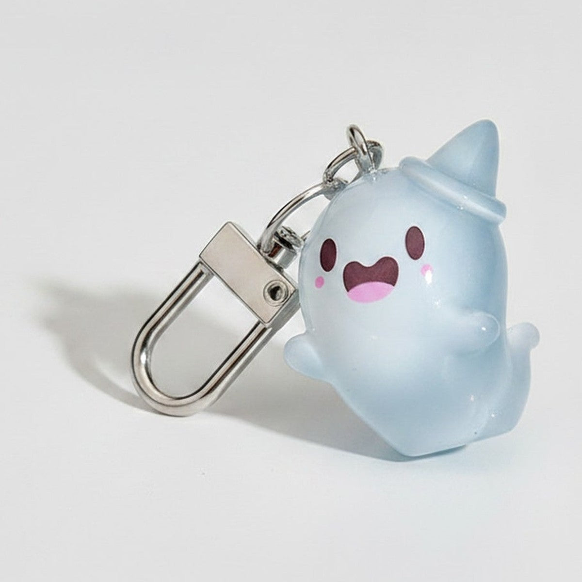Cute Glow Ghost Bag Charm - Silver 4 – novelty & toys (view 1)