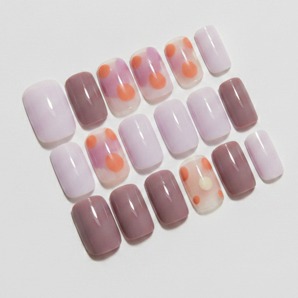 Ombre Gradient Press-On Nail Set - Soft Gradient Mix