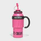 Pink Ice Cream Tumbler With Straw Handle – novelty & toys (view 1)