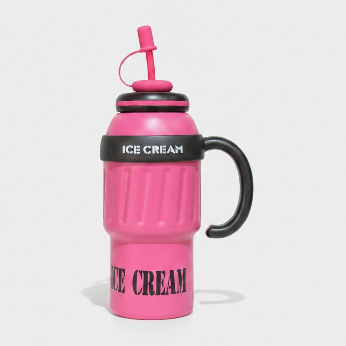 Pink Ice Cream Tumbler With Straw Handle – novelty & toys (view 1)