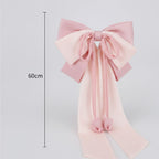 Ribbon Bow Hair Claw Clip - Blush & Mauve