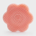 Silicone Facial Cleansing Brush Pink Flower – Korean beauty tool (view 1)