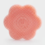 Silicone Facial Cleansing Brush Pink Flower – Korean beauty tool (view 1)